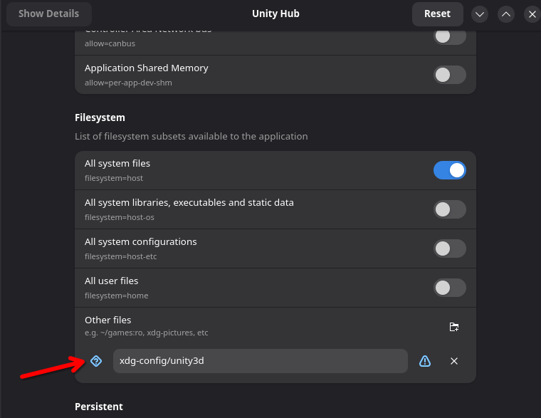 Flatseal screenshot