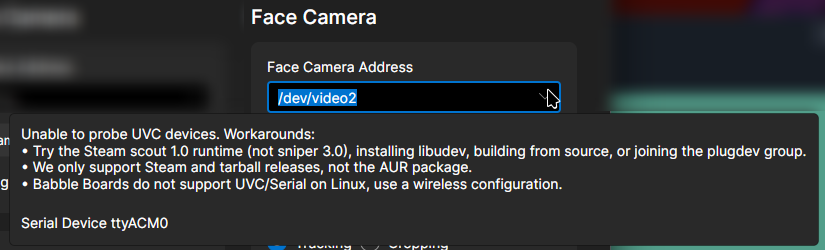 Baballonia warning - Unable to probe UVC devices